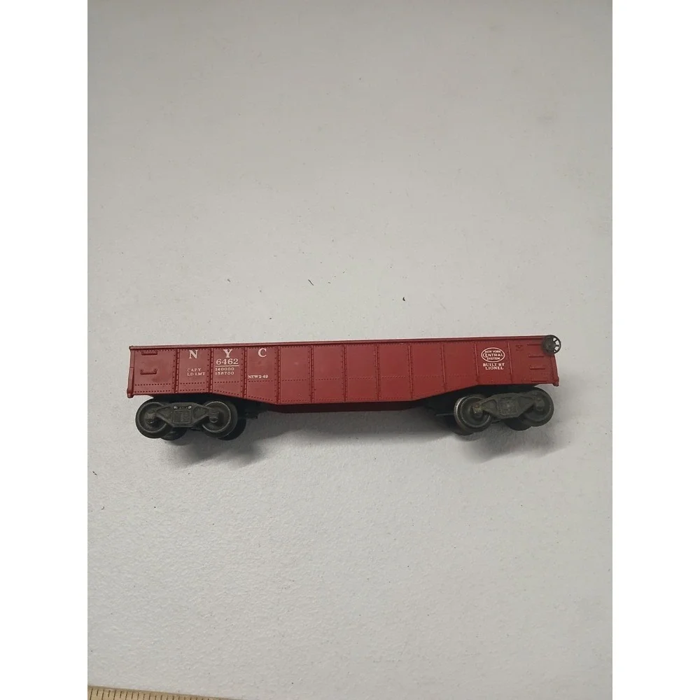 Vintage Lionel # 6462 Gondola Car NYC‎ RED - For Parts Untested